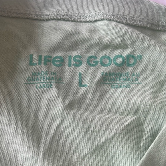 Life is Good Muscle Tank Top Classic My Therapist has Whiskers Green Large - Picture 6 of 12